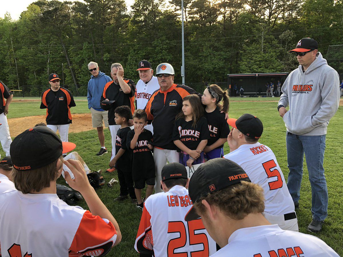 Middle Township baseball coach Chuck Dougherty